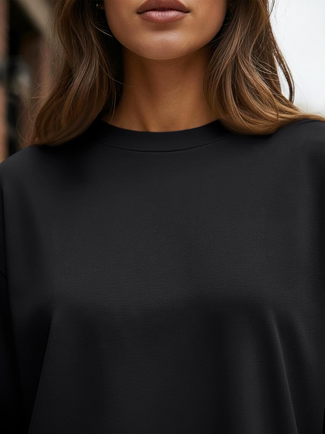 Trendy Queen Women's Oversized Long Sleeve T-Shirt - Casual Spring & Fall Basic Tee in Y2K Style