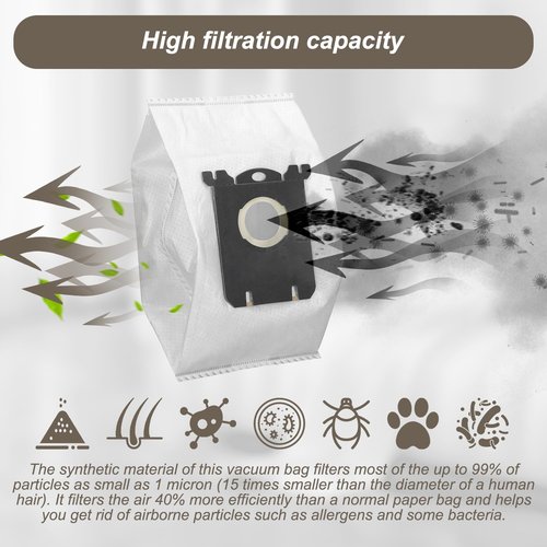 LEFITPA Replacement 10-Pack EL200G Style S Vacuum Bags for Electrolux EL200 EL200A EL200B EL200C Fits EL200D EL4012 EL4015 EL4040 EL4100 EL4200 EL6980 EL7000 EL7020 EL7050 EL7060 EL7070 EL7080 Models
