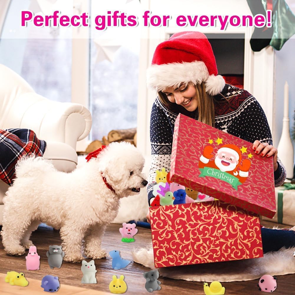 Skiennix Kawaii Squishies | 80Pcs Bulk Fidget Sensory Toys for Kids 4-8 | Perfect Birthday & Easter Gifts