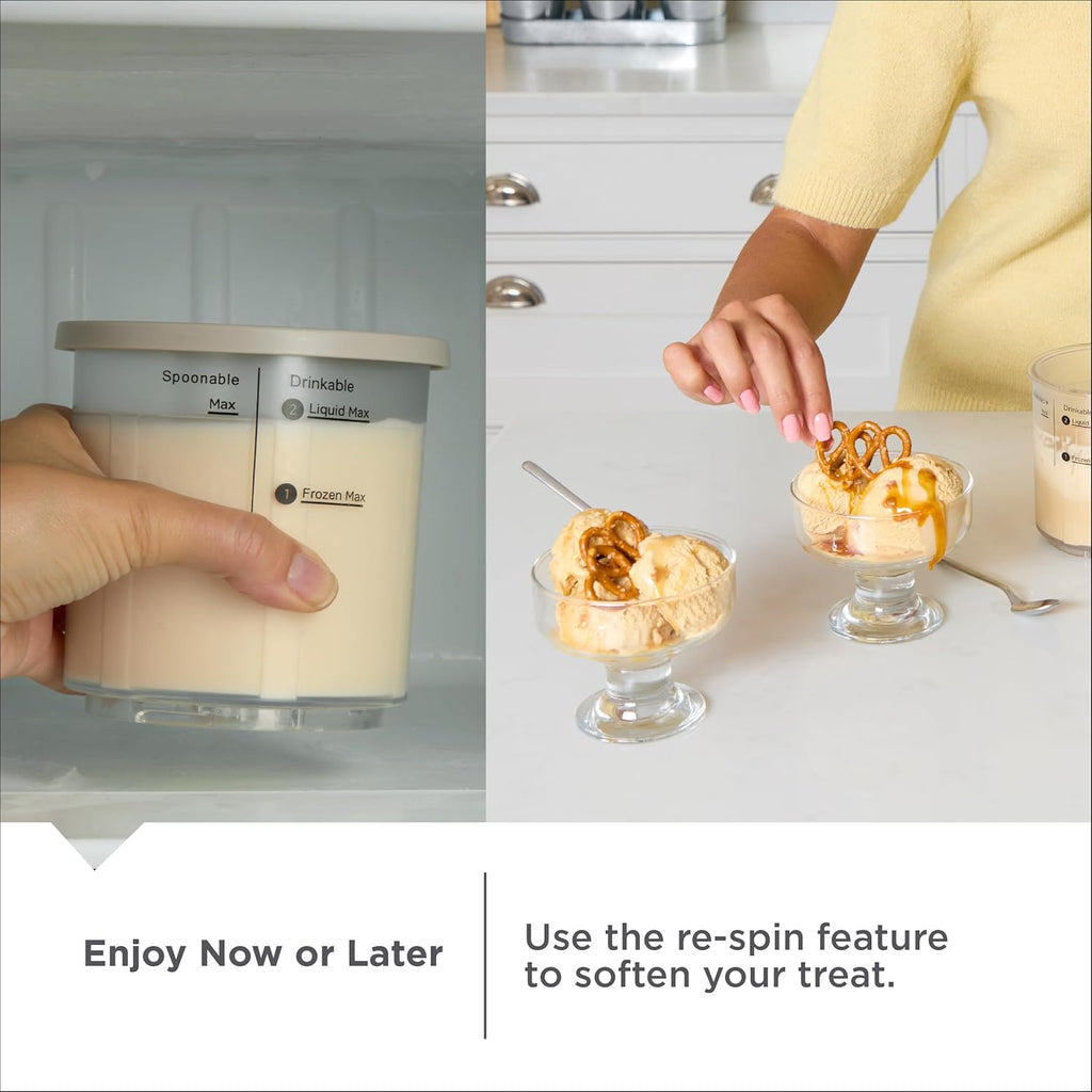 BLACK+DECKER Ice Cream Maker - Create Delicious Keto, Dairy-Free Ice Cream & Gelato at Home | Family-Friendly Design