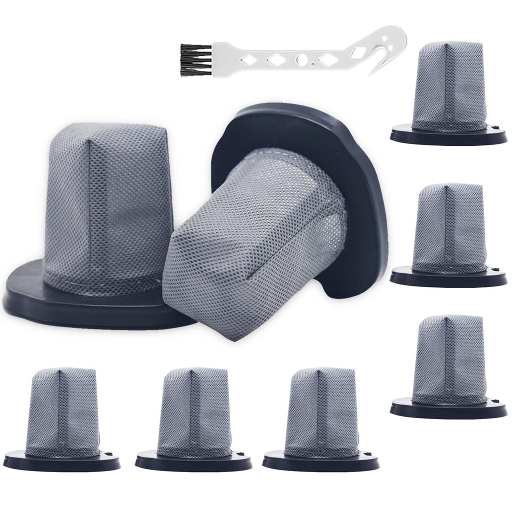 8 Pack CH701 Hand Vacuum Filter, Washable, Replacement Filter for Models: Shark Cyclone PET Handheld Vacuum CH701, CH701C, CH700WM, CH700, Replaces Parts XDCFCH700, Grey