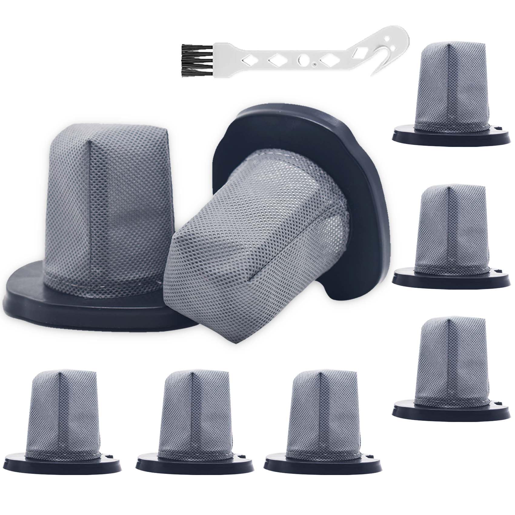 8 Pack CH701 Hand Vacuum Filter, Washable, Replacement Filter for Models: Shark Cyclone PET Handheld Vacuum CH701, CH701C, CH700WM, CH700, Replaces Parts XDCFCH700, Grey
