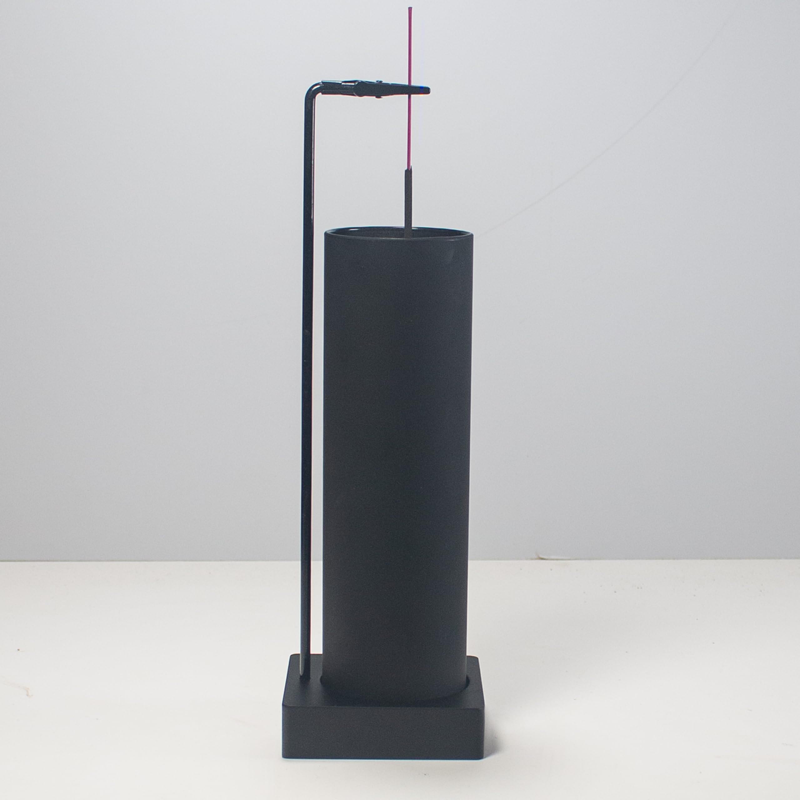 CODINOO Incense Holder for Sticks,Incense Burner Holder,Modern Incense Holder for Stick with Glass Ash Catcher,Insence-Stick Holder [Anti-Ash Flying] for Yoga Spa (Upside Down Full Black)
