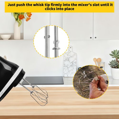 Hand Mixer Beaters for KitchenAid, Turbo Beaters Compatible with W10490648, KHM2B, AP5644233, PS4082859 Parts (2 Pack)