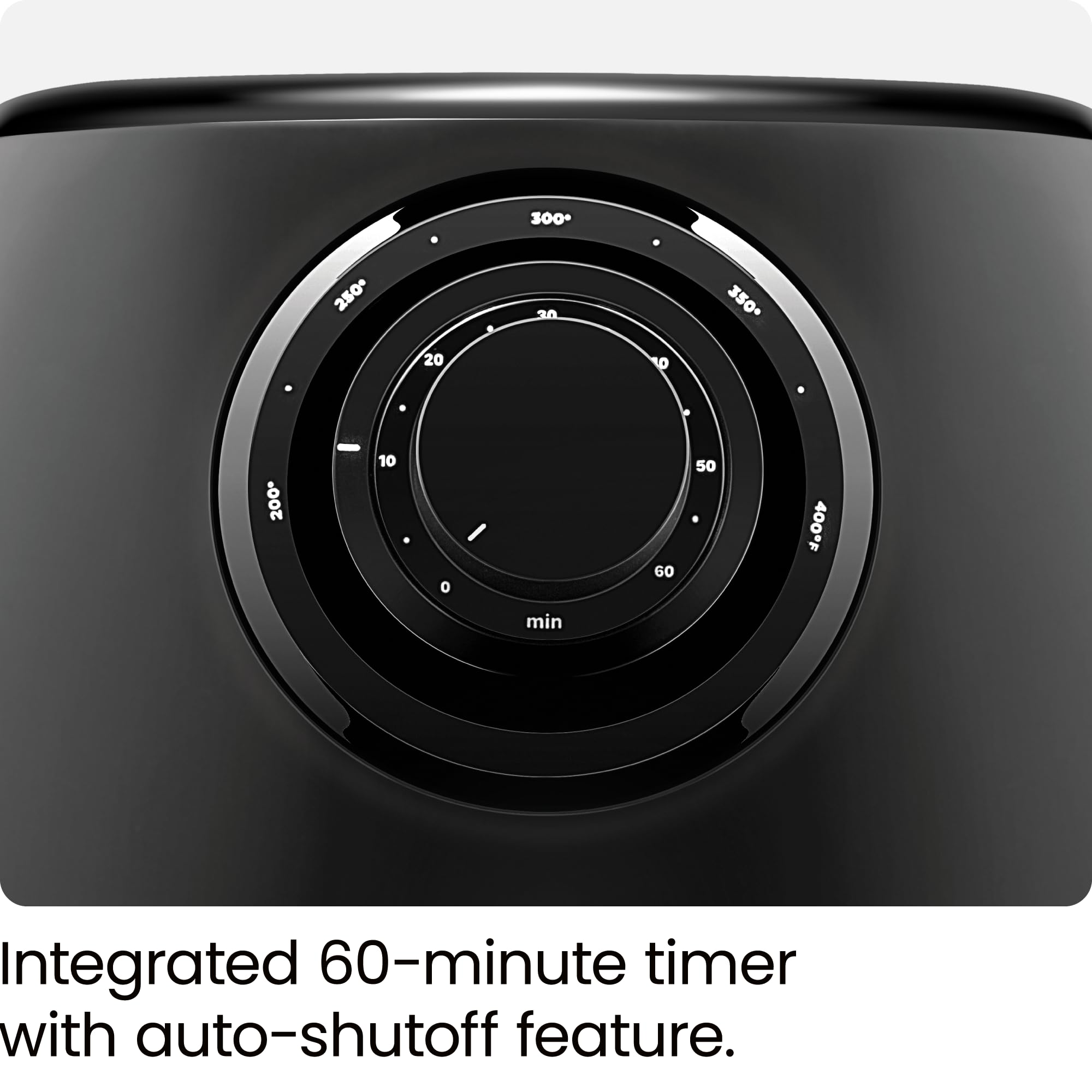 CHEFMAN Small Air Fryer Healthy Cooking, 3.6 Qt, Nonstick, User Friendly and Dual Control Temperature, w/ 60 Minute Timer & Auto Shutoff, Dishwasher Safe Basket, Matte Black, Cookbook Included