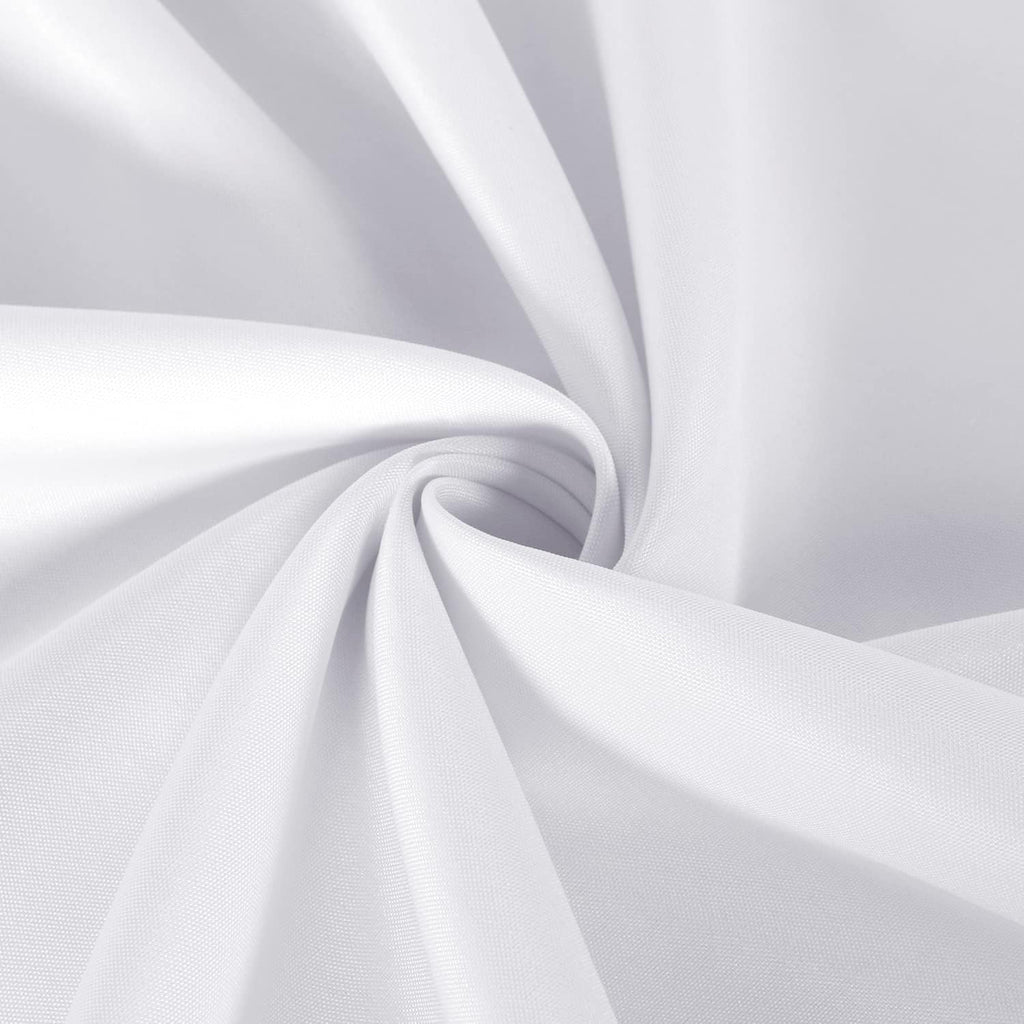 Sancua 2 Pack White Tablecloths - Stain & Wrinkle Resistant 60 x 84 Inch Polyester Covers for Dining & Events