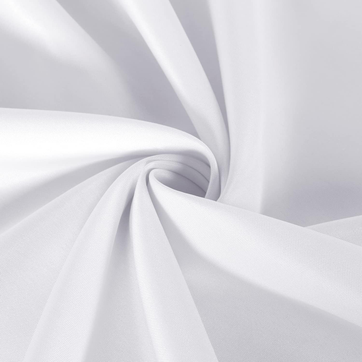 Sancua 2 Pack White Tablecloths - Stain & Wrinkle Resistant 60 x 84 Inch Polyester Covers for Dining & Events