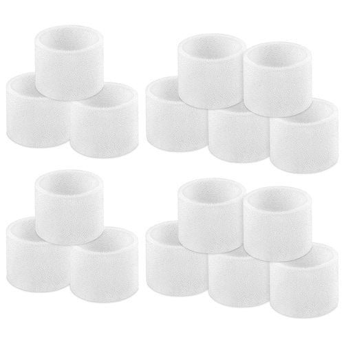 Beckacher 16-Pack Top Fill Humidifier Replacement Filters for LEVOIT Classic160, Dual150, Dual200S, Classic300(S), LV600S, OasisMist450S, Superior 6000S Humidifiers