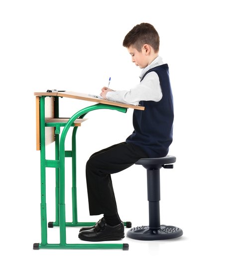 Studico ActiveChairs - Adjustable Wobble Stool - Flexible Seating for Kids, Improves Focus, Black