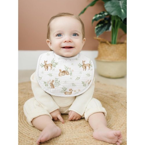 Konssy Muslin Baby Bibs - 8 Pack Soft Absorbent Bandana Bibs for Teething | Unisex Cotton Set