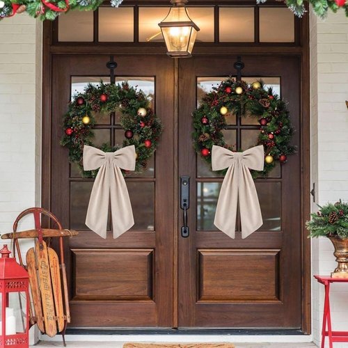 Brulap Wreath Sash | 2 Pack 55 Inch Decorative Ribbon for Weddings, Baby Showers & Christmas Decor