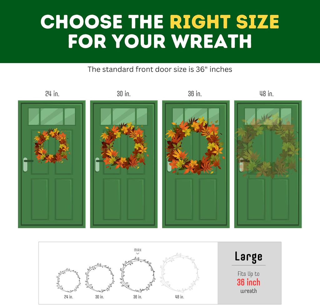 ProPik Christmas Wreath Storage Bag - Waterproof 36" Clear PVC Container - 2 Pack for Holiday Decor