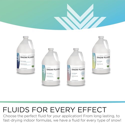 Froggy's Flakes Snow Machine Fluid - Long-Lasting 1 Gallon Formula with 75+ Feet Float/Drop
