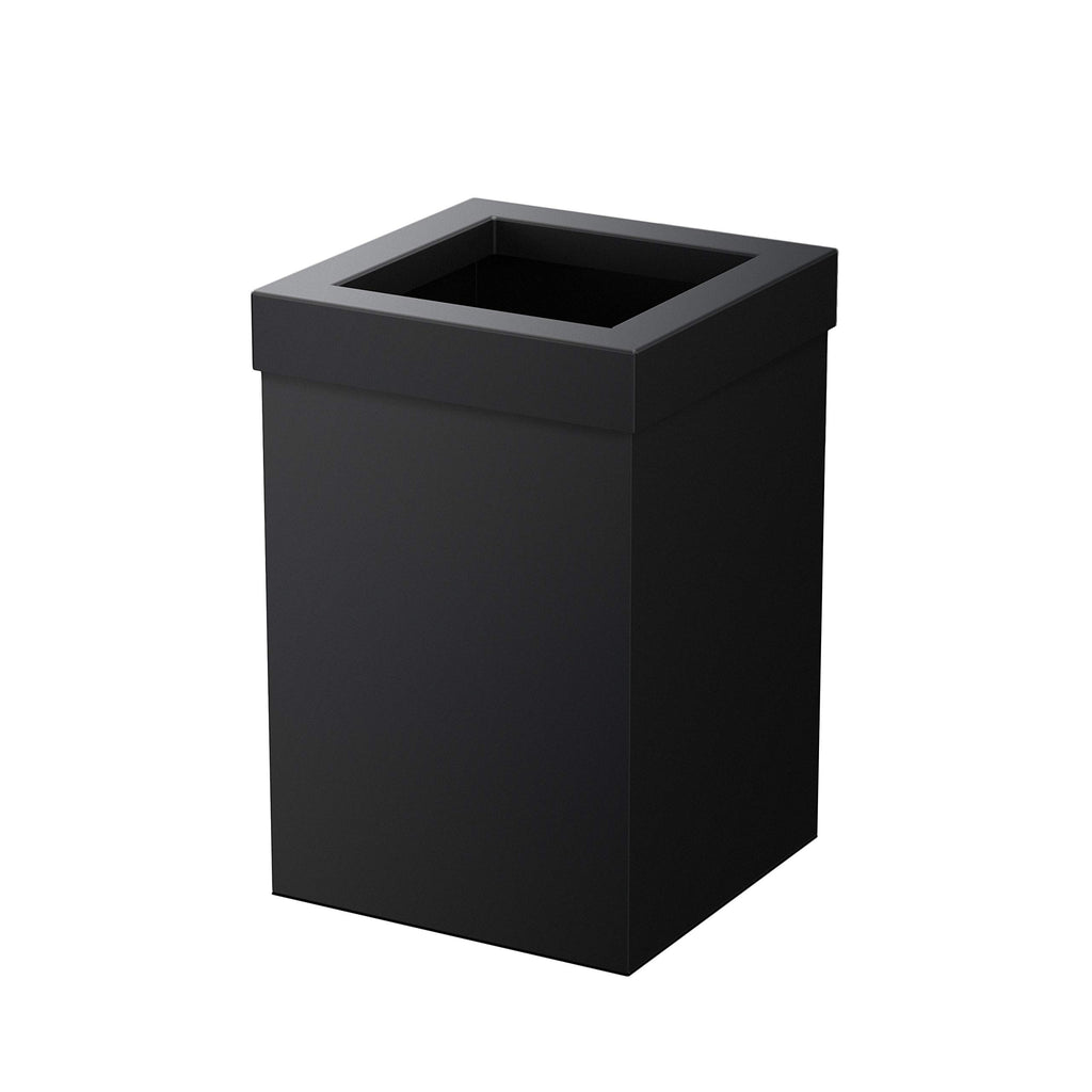 Gatco Small Bathroom Trash Can With Lid, Square 3 Gallon Stainless Steel Wastebasket, Under Sink, Matte Black, For Bathroom, Bedroom, Office (1915)