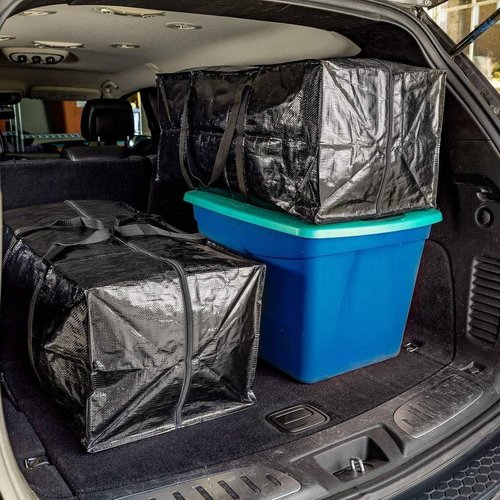BAG-THAT! Heavy Duty Extra Large Moving Bags - Stronger Handles & Zippered Closure | Reusable Storage Totes