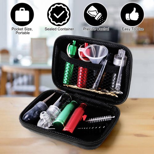 Portable Kitchen Spice Dispenser, Travel Spice Containers, Camping Spice Containers for Spices during Travel and Outdoor Camping