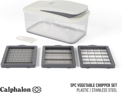 Calphalon Aero 5-in-1 Vegetable Chopper - Multifunctional Food Dicer for Easy Meal Prep & Cleanup