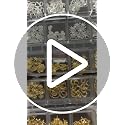 3D Metal Nail Charms Gold and Silver Alloy Studs for DIY Nail Art