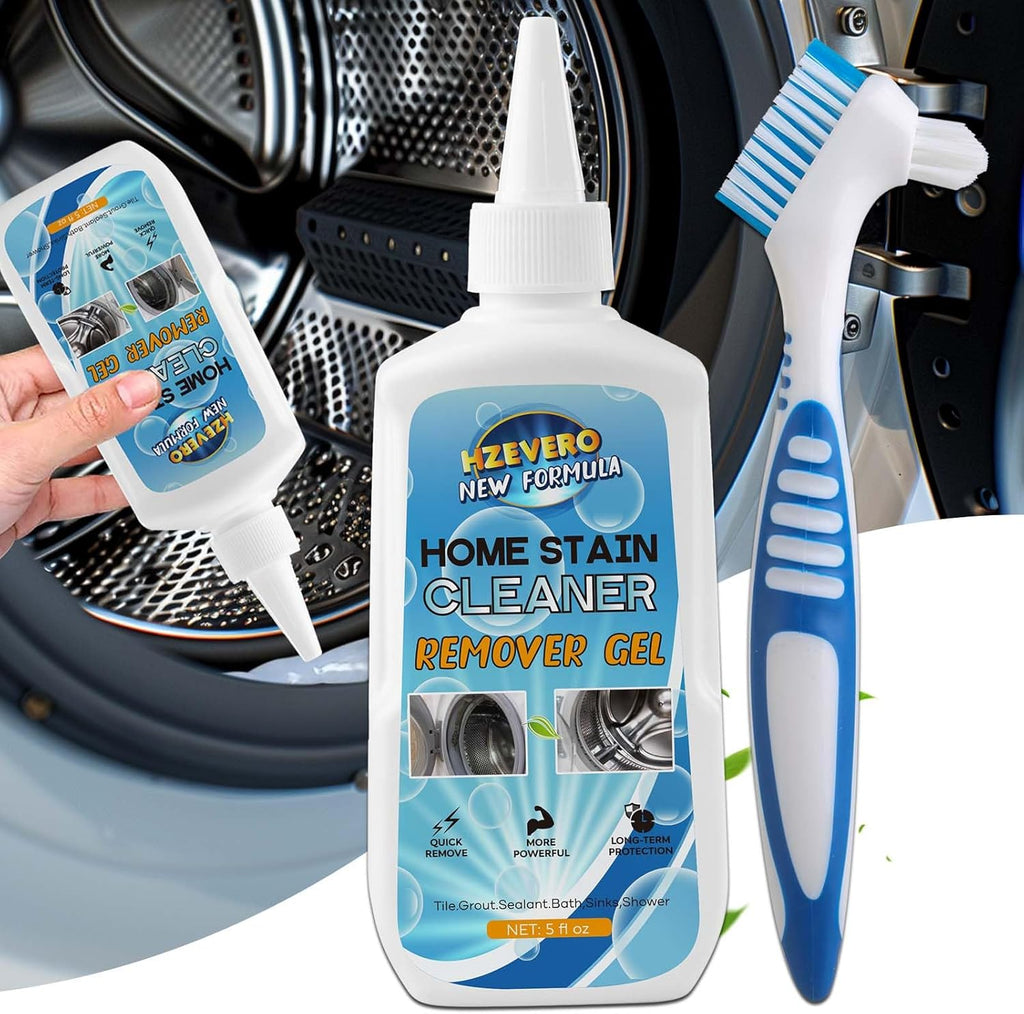 Skiennix Mold Stain Remover Gel - Effective Washing Machine Cleaner for Rubber Seals & Grout (5 Fl Oz)