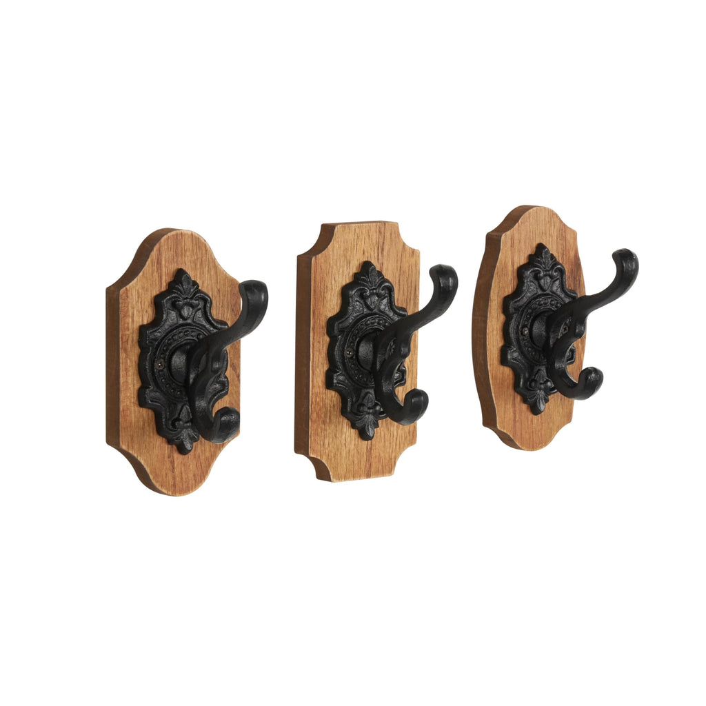 Metal Dog Wall Hooks 19"W, 5"H - 55513
