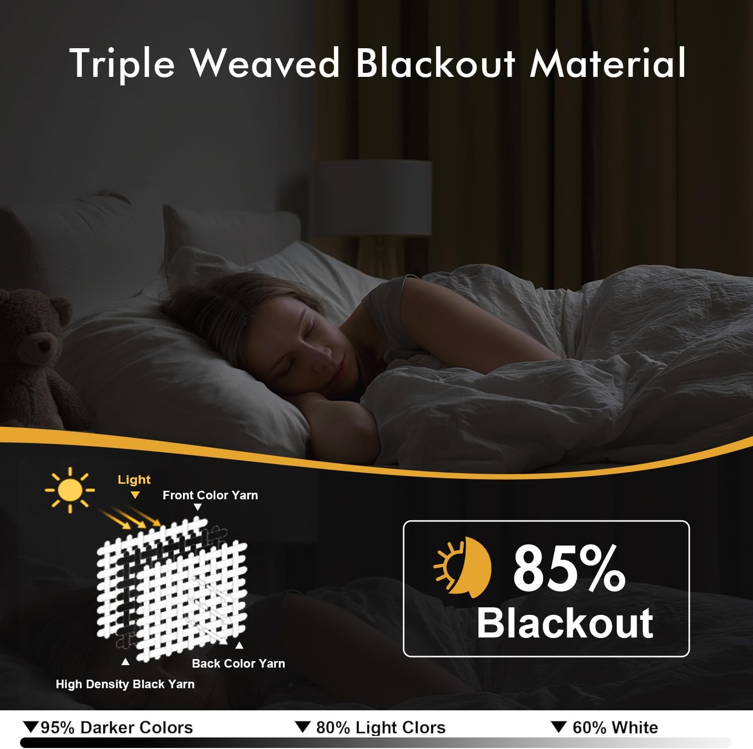 MIULEE Taupe Brown Blackout Curtains - Thermal Insulated Room Darkening Drapes | 84 Inch, 2 Panels