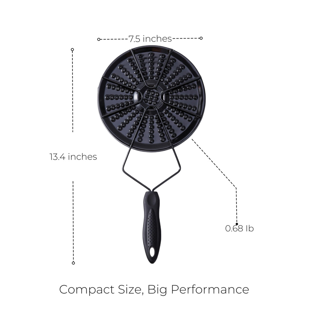Parrilla para Arepas Colombianas – Arepa Grill for Stovetop & Gas Burner, Heat Diffuser Plate for Even Cooking, Durable Enamel-Coated Iron with Non-Slip Handle – Perfect for Flatbread, Tortilla & More
