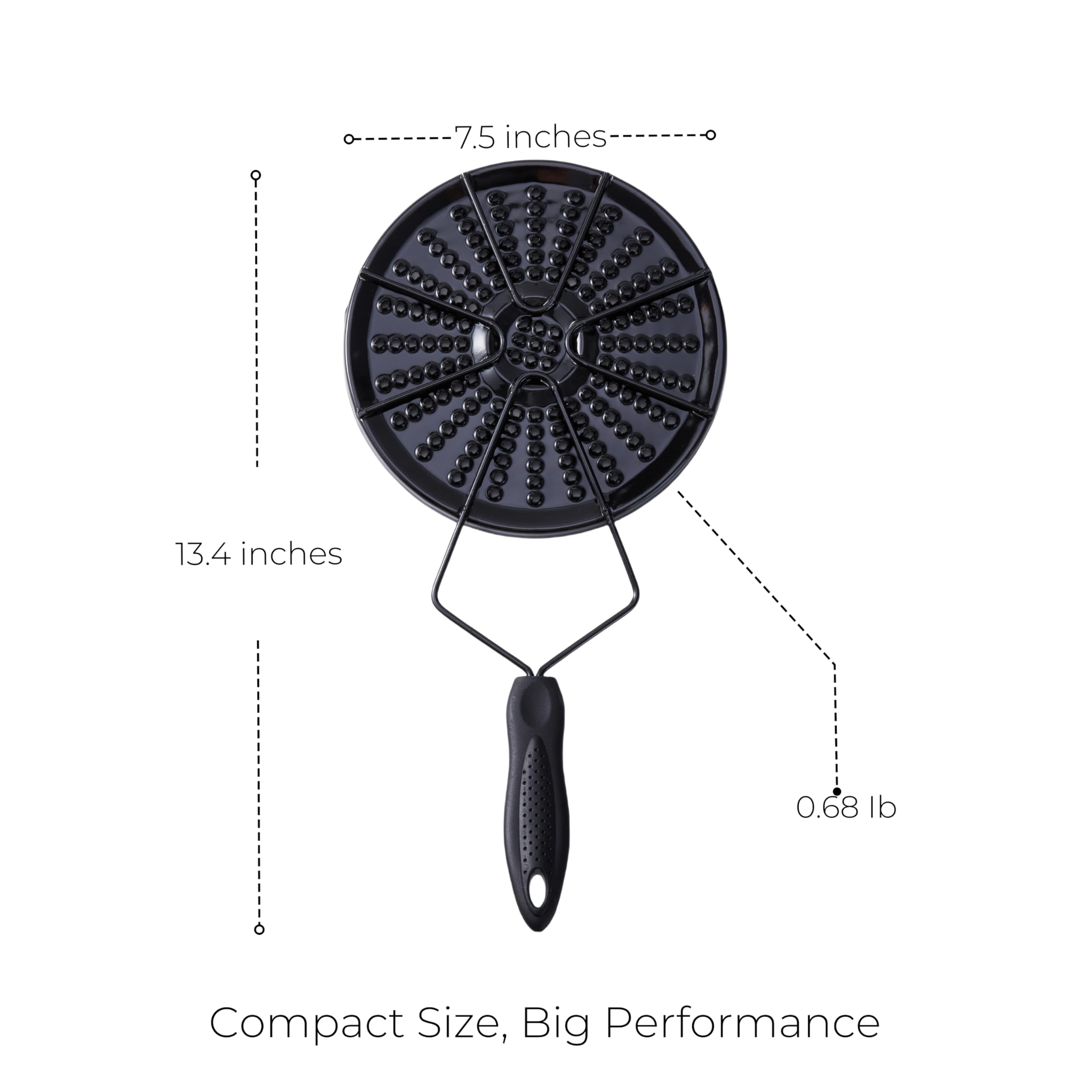 Parrilla para Arepas Colombianas – Arepa Grill for Stovetop & Gas Burner, Heat Diffuser Plate for Even Cooking, Durable Enamel-Coated Iron with Non-Slip Handle – Perfect for Flatbread, Tortilla & More