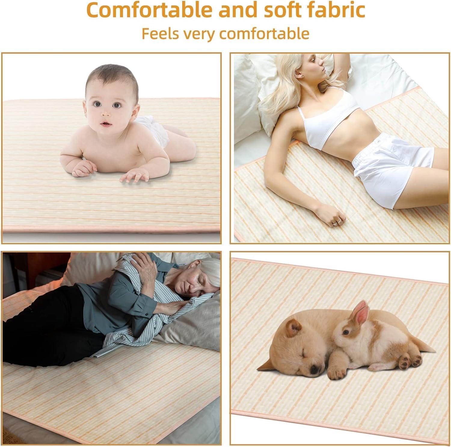 Regine Switzerland Bed Pads for Incontinence - Large 40"x55" Washable Waterproof Underpad for Adults & Pets