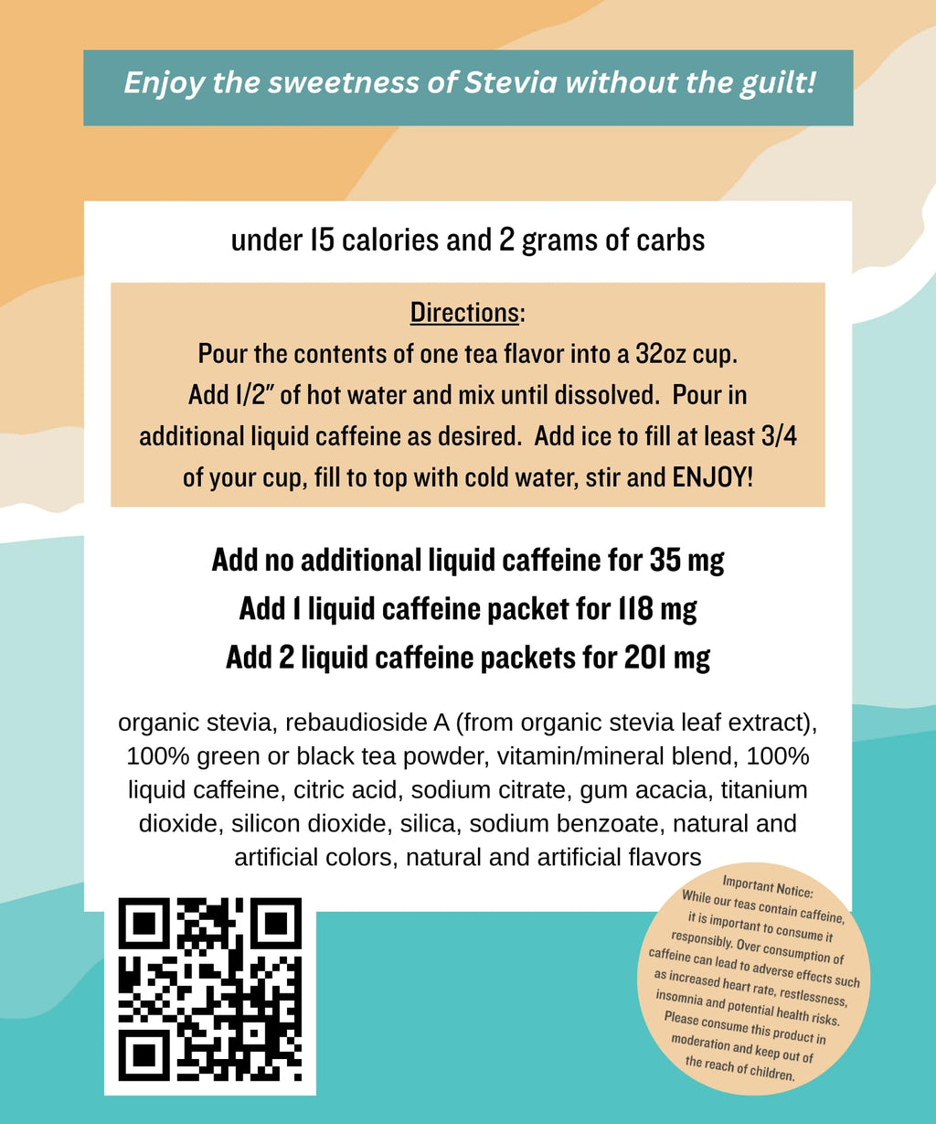 Summer Loaded Tea 5‑Pack | 5 Unique Loaded Teas Featuring Summer Flavors | Includes 3 Caffeine Options