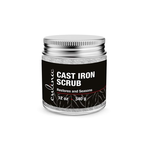 Culina Cast Iron Cleaning & Restoring Scrub | Removes Rust Without Scratching & Care Before Cleaning, Washing & Seasoning | 100% Natural | for Cast Iron Skillets, Pans & Cookware