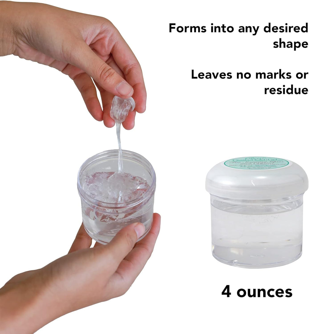 Quakehold! Gel for Glass and Crystal - Clear Adhesive, 4oz for Secure Display