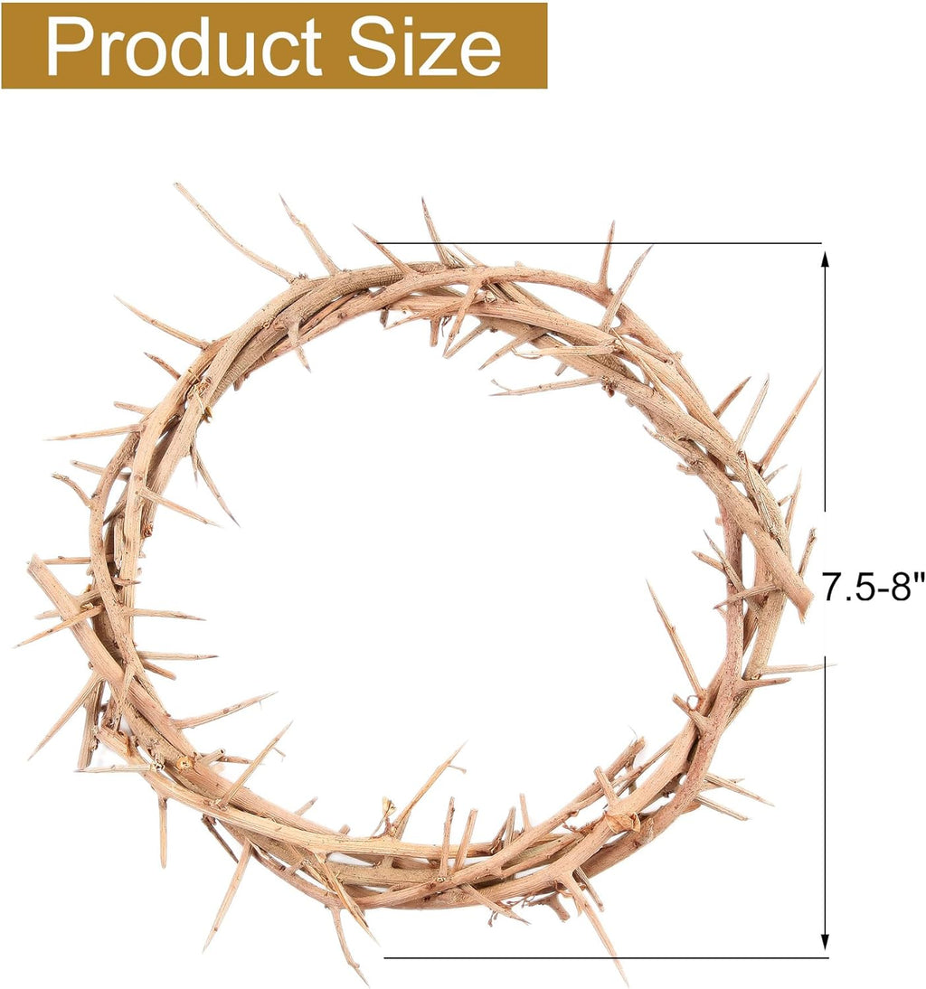 Nature Crown of Thorns - Handmade 67'' Satin Fabric | Perfect for Christian Easter Celebrations