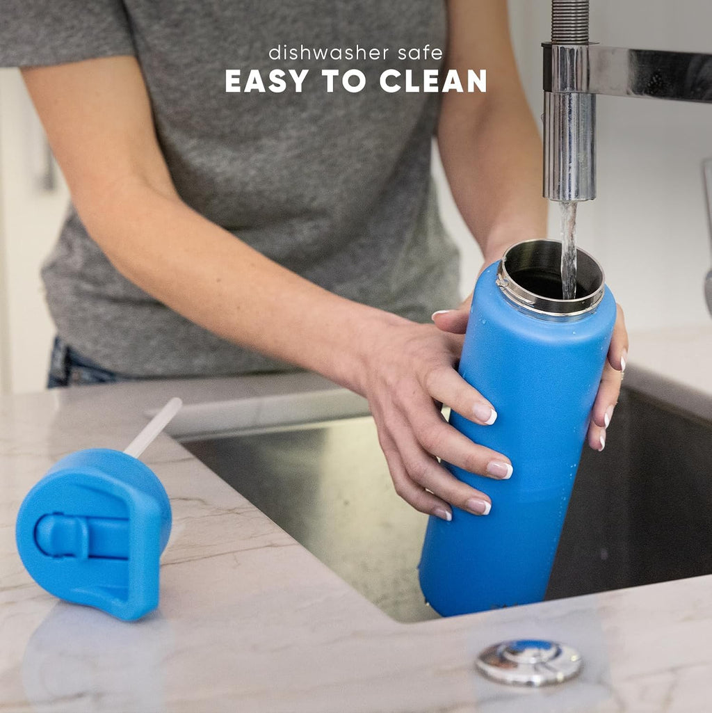 Simple Modern | Kids Water Bottle with Straw Lid - Vacuum Insulated, BPA-Free | 18oz Lavender Mist