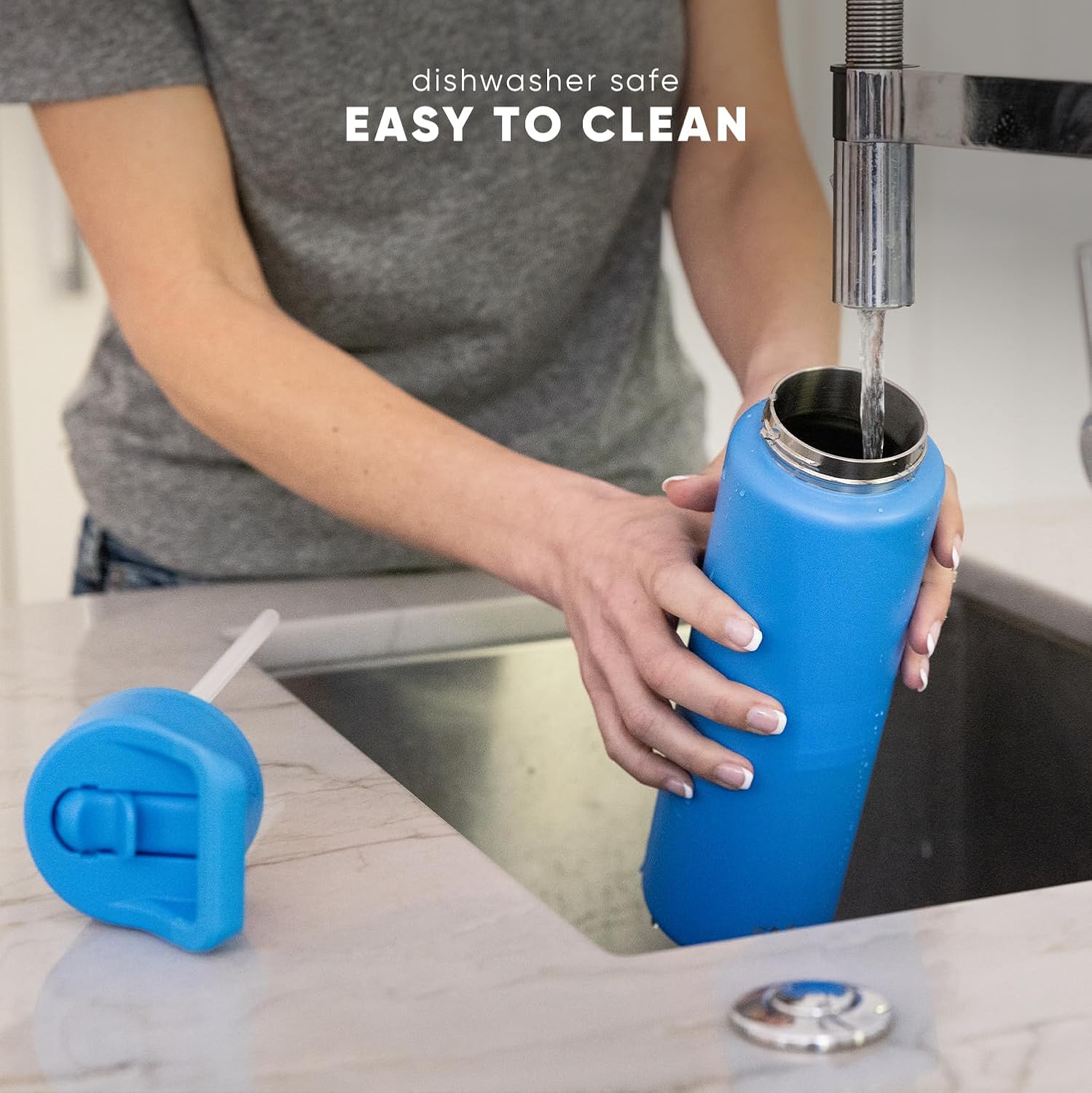 Simple Modern | Kids Water Bottle with Straw Lid - Vacuum Insulated, BPA-Free | 18oz Lavender Mist