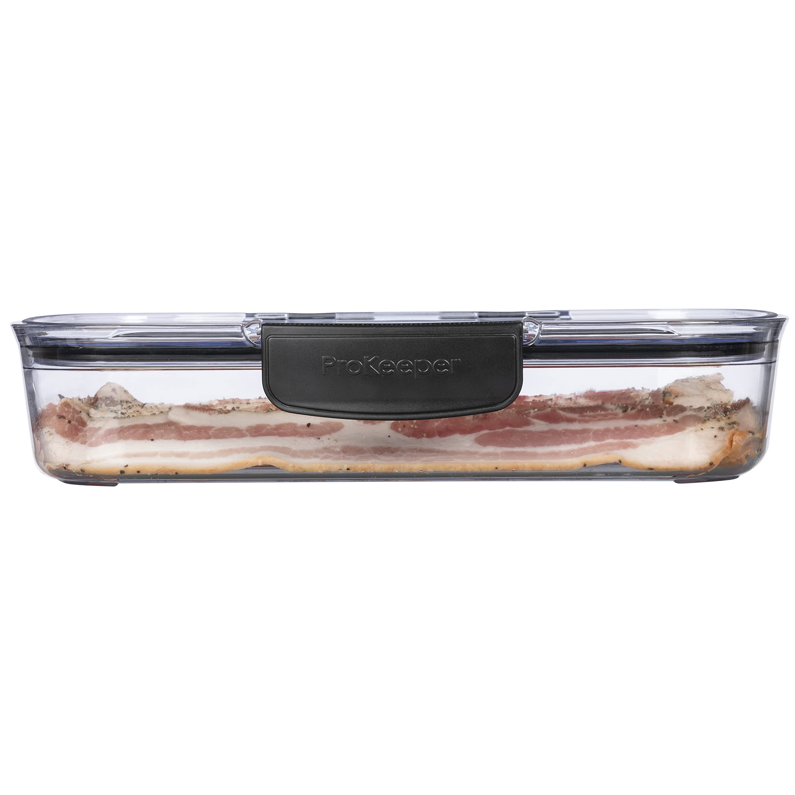 Progressive Prokeeper + Deli Storage Set: Air-Tight Silicone Sealed Containers w Grooved Bottom, Dry Erase Lid, BPA-Free, Stackable, Keeps Meats & Cheeses Fresh Longer, PKS-700C Deli 1.65L