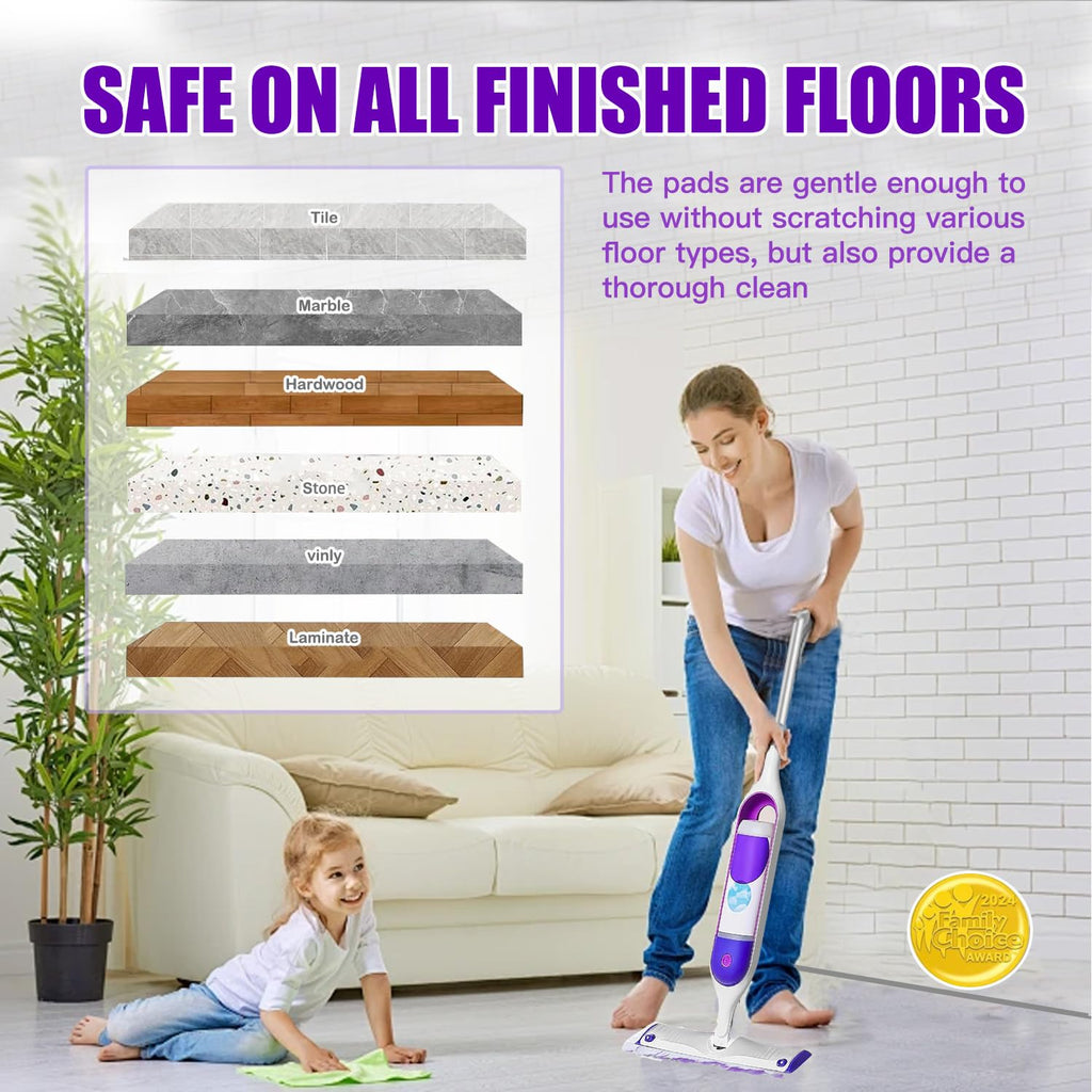 Power Mop Pads Refills for Swiffer PowerMop Multi-Surface Mopping Pad Disposable Replacement Mop Pads Compatible with Swiffer PowerMop,Safe on All Finished Floors,18 Count