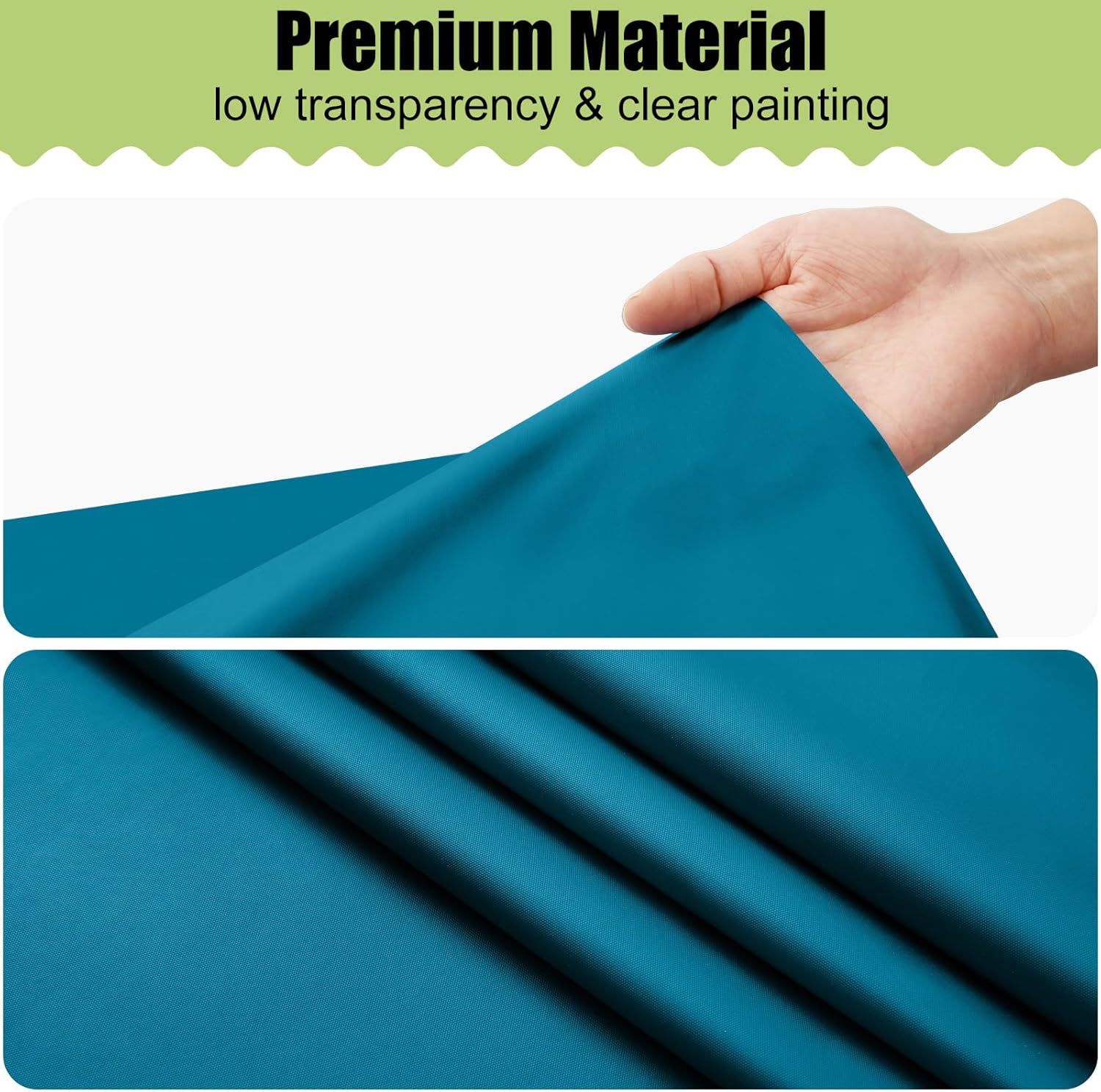 Smiry Disposable Table Cloth - Waterproof 54 x 78 Inch Rectangle Covers | 6 Pack in Aqua for Parties