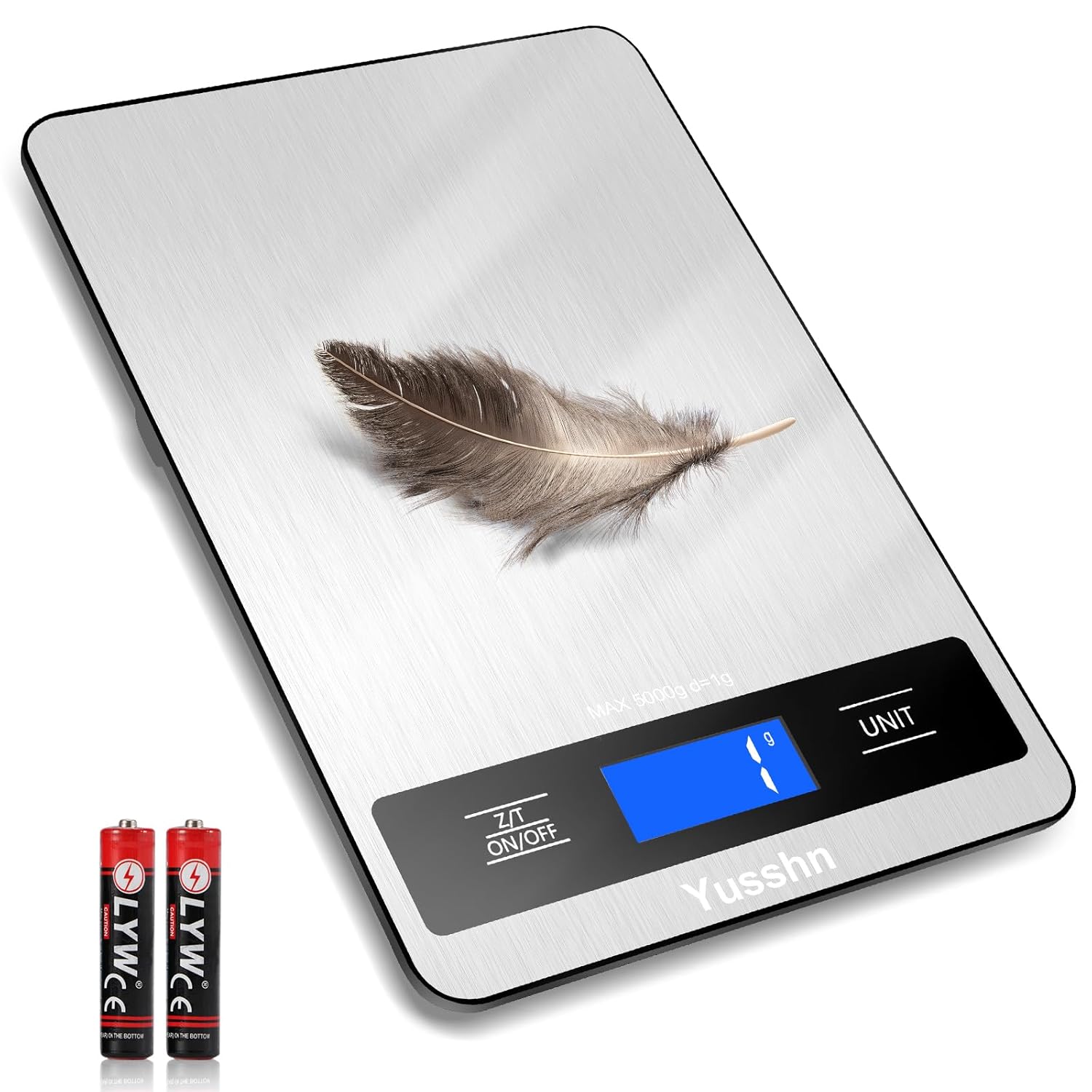 Stainless Steel Food Scale by [Brand Name] - 11lb Capacity, 0.05oz Precision, LCD Display for Baking & Cooking