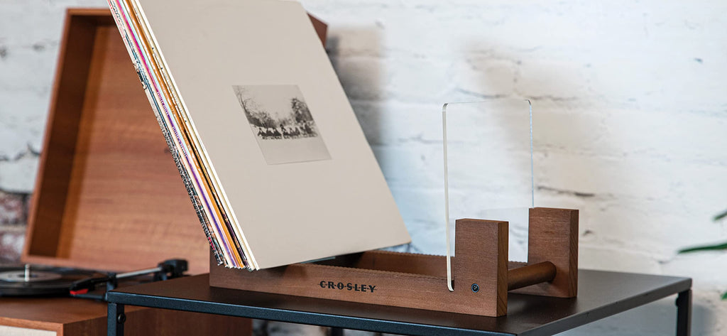 Crosley AC1049A-NA Record Storage Display Stand, Natural