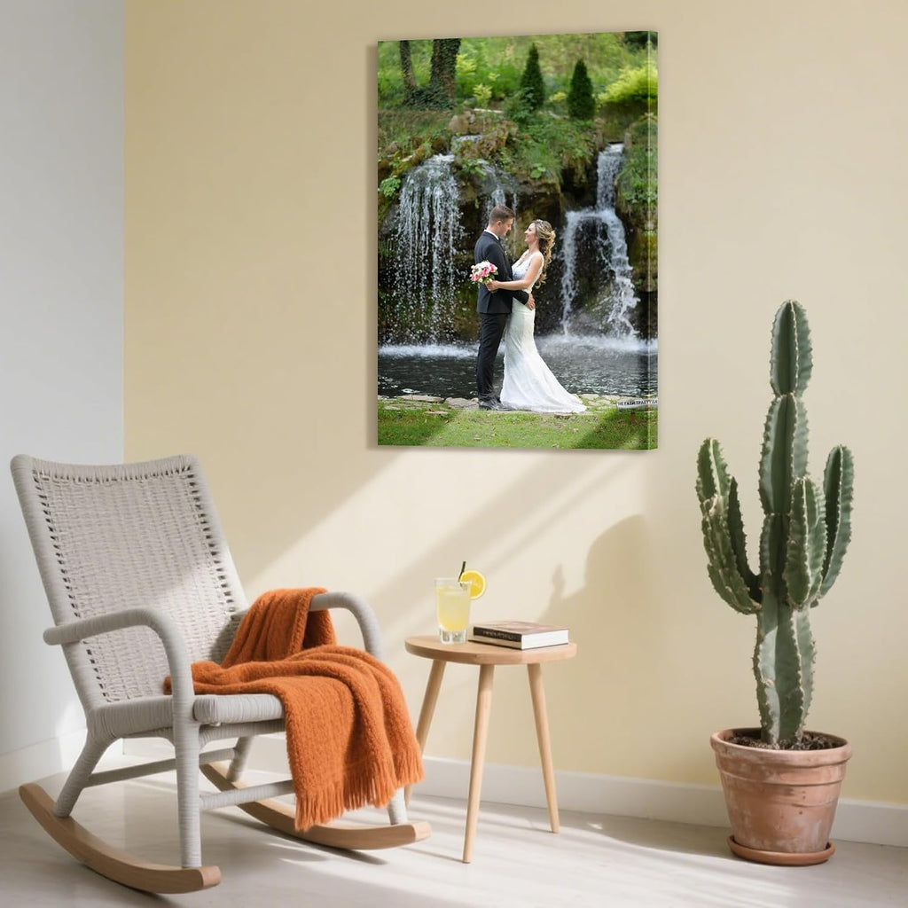 XzartDIY Custom Canvas Prints - Personalized Photo Art for Family & Pets | 8x12'' Wall Decor
