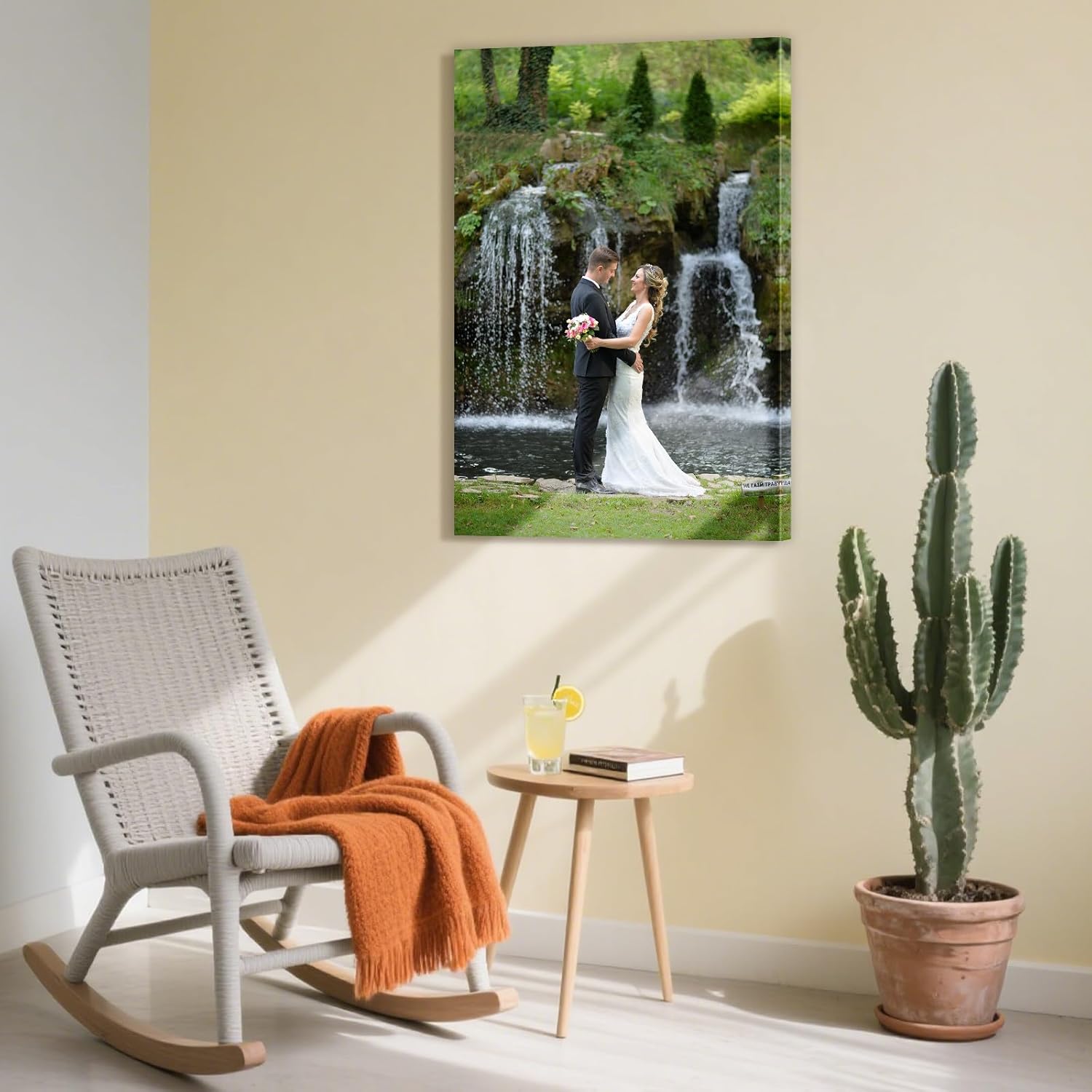 XzartDIY Custom Canvas Prints - Personalized Photo Art for Family & Pets | 8x12'' Wall Decor