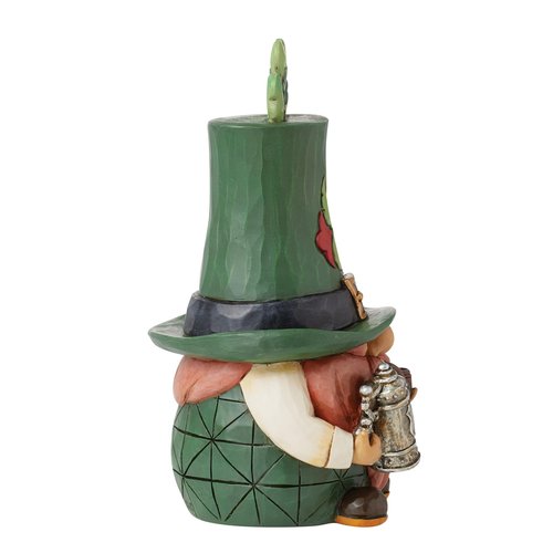 Enesco Jim Shore Heartwood Creek Leprechaun Holding a Beer Stein Gnome Figurine- Stone Resin Hand Crafted Collectible Gnomes Figurines St. Patricks Home Decor Statue, 6.25 Inch