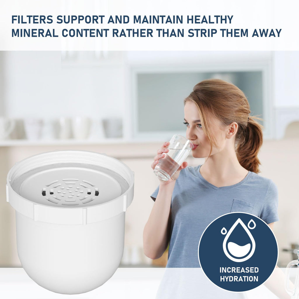 Water Pitcher Replacement Filter Compatible with Clearly Filtered Water Filter Pitcher, 100-Gallon Long-Life, BPA Free 2 Pack