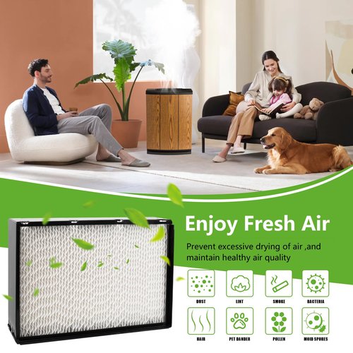 Alocs 1045 Humidifier Wick Filter Replacement for Aircare Essick Air Evaporative Humidifiers - Compatible with H12300, H12300HB, H12400, H12400HB, H12600, H12600, H12001, H12AEUO, H12AUKP