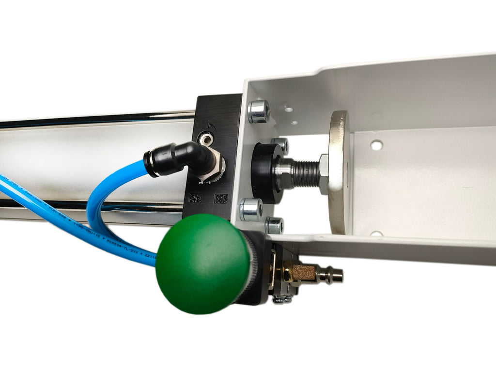 NKAIKE Aluminum Can Crusher, 24 Oz / 16 Oz / 12 Oz Can Crusher, Heavy Duty Pneumatic Cylinder Soda Beer Can Smasher, Recycling Tool (Countertop Button Valve)