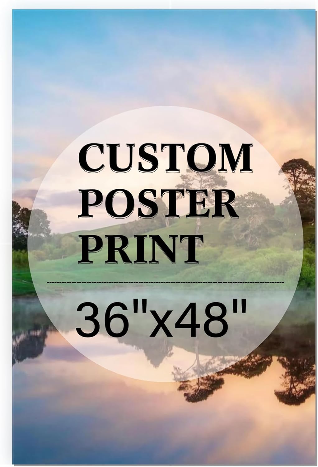 Unframed Custom Poster Print by [Brand Name] - Personalize with Your Photos | 36" L x 48" W