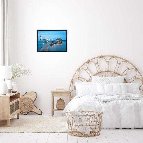 JCJMY 13x18 Picture Frame - Black Wall Hanging Frame for Horizontal & Vertical Photos | 13x18 Gallery Display