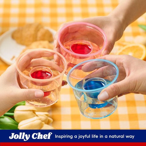 JOLLY CHEF 500 Disposable Bomber Cups, Color Plastic Bomber Shot Glasses,Highly Durable and Reusable Shot Cups Perfect for Wedding, Thanksgiving, Halloween, Christmas Party