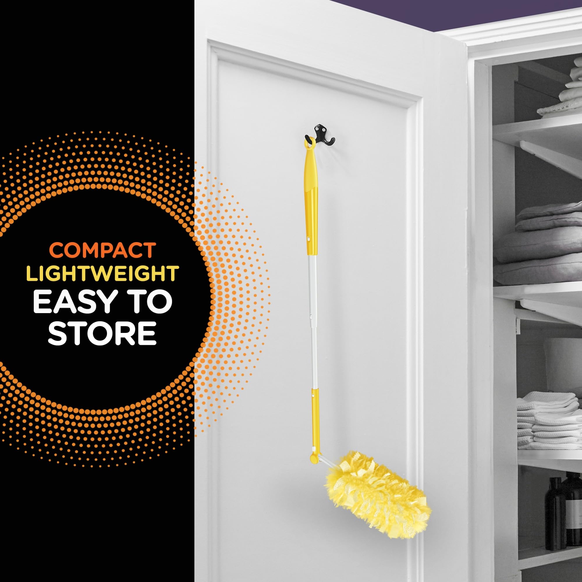 Swiffer 360 Dusters Extender Kit, 3 Unscented Dusters With Extendable handle (Packaging May Vary)