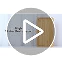 Natural Bamboo Vanity Tray - Compact Wooden Bathroom Organizer